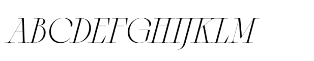 Sagittaire Display Extralight Italic Font UPPERCASE