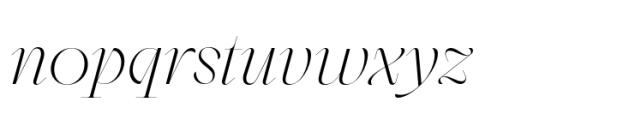 Sagittaire Display Extralight Italic Font LOWERCASE