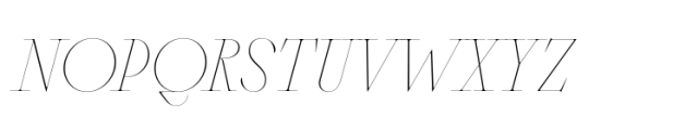 Sagittaire Display Hairline Italic Font UPPERCASE