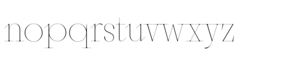 Sagittaire Display Hairline Font LOWERCASE
