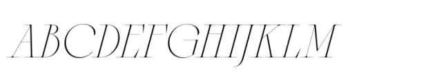 Sagittaire Display Thin Italic Font UPPERCASE