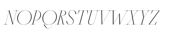Sagittaire Display Thin Italic Font UPPERCASE