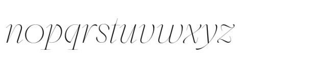 Sagittaire Display Thin Italic Font LOWERCASE