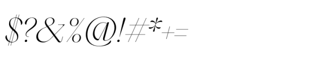 Sagittaire Standard Extralight Italic Font OTHER CHARS