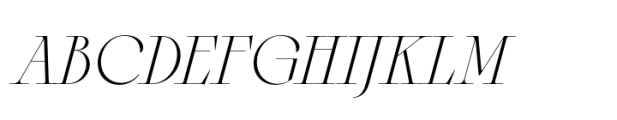 Sagittaire Standard Extralight Italic Font UPPERCASE