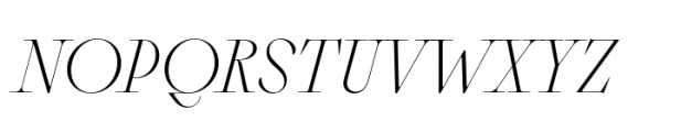 Sagittaire Standard Extralight Italic Font UPPERCASE