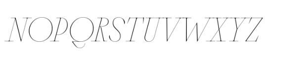Sagittaire Standard Hairline Italic Font UPPERCASE