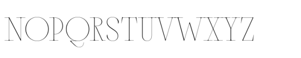 Sagittaire Standard Hairline Font UPPERCASE