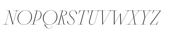 Sagittaire Standard Thin Italic Font UPPERCASE