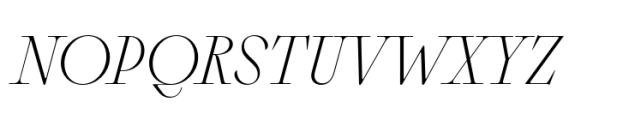 Sagittaire Text Extralight Italic Font UPPERCASE