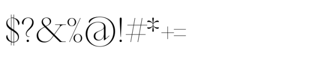 Sagittaire Text Extralight Font OTHER CHARS