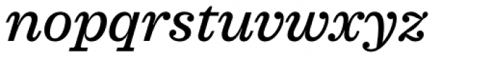 Sagona Medium Italic Font LOWERCASE