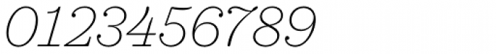 Sagona Thin Italic Font OTHER CHARS
