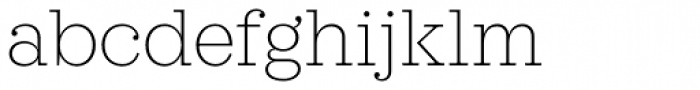 Sagona Thin Font LOWERCASE