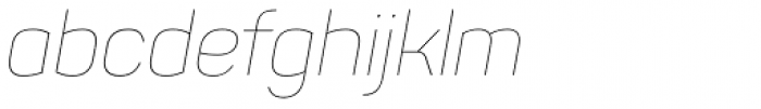 Sahar Sahar Thin Italic Font LOWERCASE