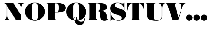 Sahara Bodoni Regular Font UPPERCASE