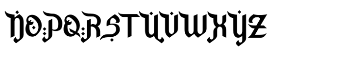 Sahara Scrolls Font UPPERCASE
