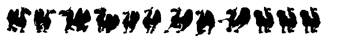 Sahara magic Font UPPERCASE