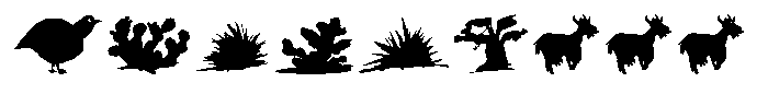Saharian shadow Font LOWERCASE