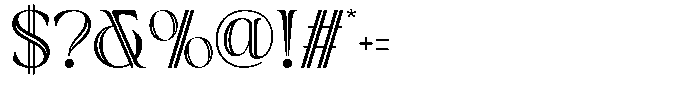 Sahron Alternate Font OTHER CHARS