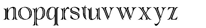 Sahron Alternate Font LOWERCASE