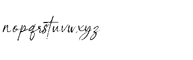 Sahuleka Signature Font LOWERCASE