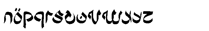 Sahur Font LOWERCASE