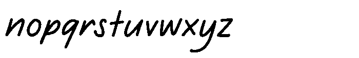 Said The Owl Bold Font LOWERCASE