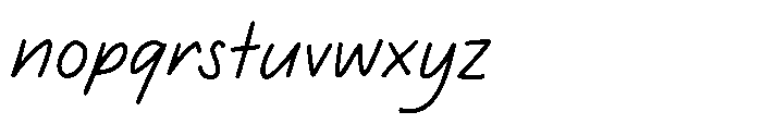 Said The Owl Regular Font LOWERCASE