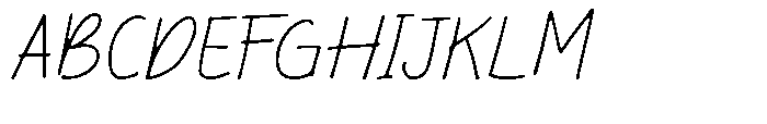 Said The Owl Thin Font UPPERCASE