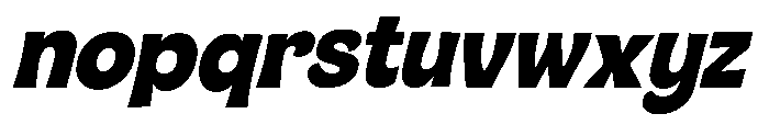 Saigon City Italic Font LOWERCASE