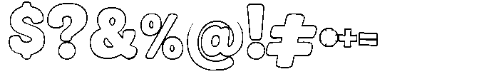 Saigon City Outline Font OTHER CHARS