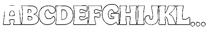 Saigon City Outline Font UPPERCASE