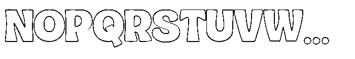 Saigon City Outline Font UPPERCASE