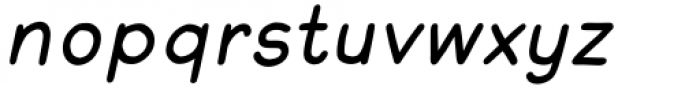 Saikon Medium Italic Font LOWERCASE