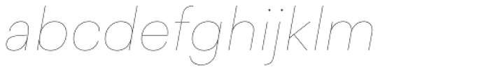 Sailec Hairline Italic Font LOWERCASE