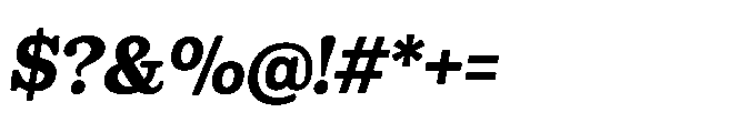Sailer Extra Bold Italic Font OTHER CHARS