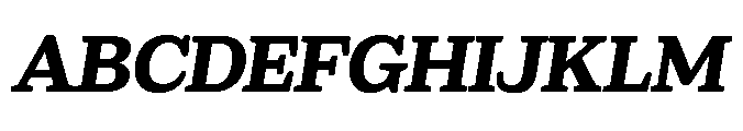 Sailer Extra Bold Italic Font