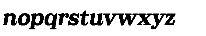 Sailer Extra Bold Italic Font LOWERCASE