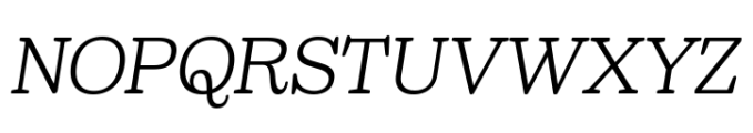 Sailer Light Italic Font UPPERCASE
