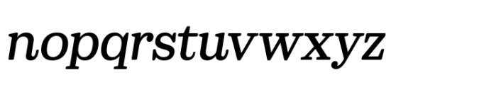 Sailer Medium Italic Font LOWERCASE