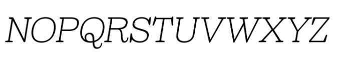 Sailer Thin Italic Font UPPERCASE