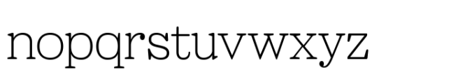 Sailer Thin Font LOWERCASE
