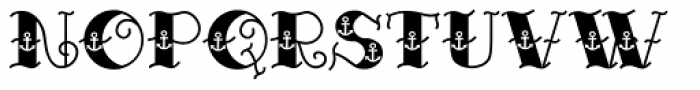 Sailor Marie Anchor Font UPPERCASE