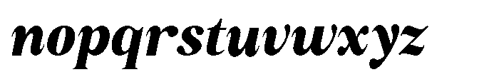 Sailor Mirage Black Italic Font LOWERCASE