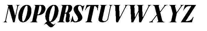 Sailor Mirage Extra Bold Italic Font UPPERCASE