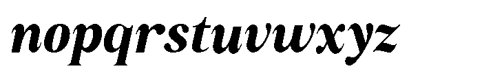 Sailor Mirage Extra Bold Italic Font LOWERCASE