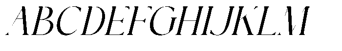 Sainer Bagora  Italic Font UPPERCASE
