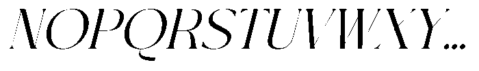 Sainer Bagora  Italic Font UPPERCASE