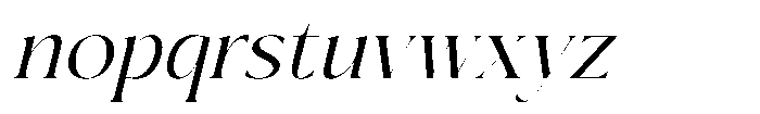 Sainer Bagora  Italic Font LOWERCASE